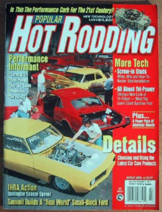 POPULAR HOT RODDING 1997 JULY - 440-6 CUDA, '68 Z/28, '69 BEE